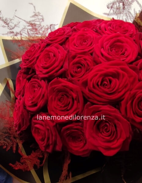 Bouquet XXL 50 rose rosse